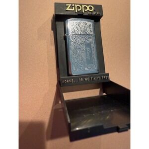 Vintage‎ Zippo Lighter Floral Engraved DOUG 1986 Bradford PA Needs Flint